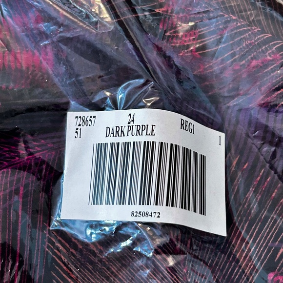 LAYERED MAXI SKIRT, DARK PURPLE MULTI (Purple, Pink, Cream, Black), SIZE 24, - Picture 4 of 10